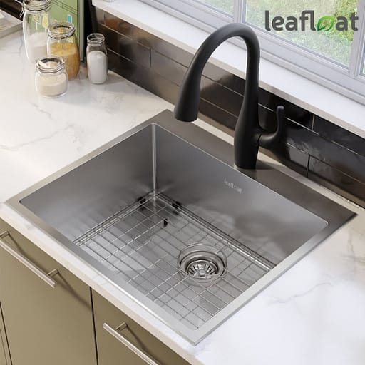 leafloat topmount kitchen sink