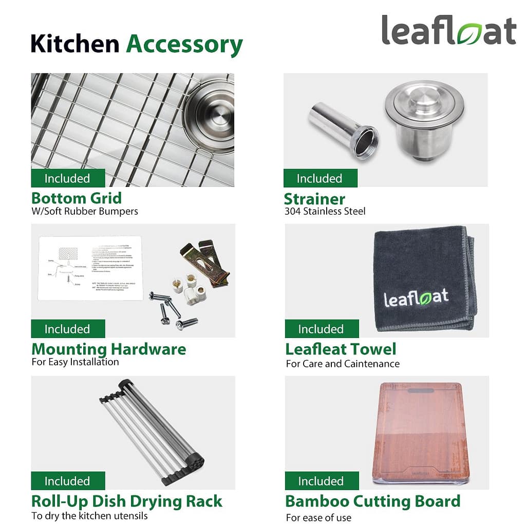 Leafloat farmhouse kitchen sink Accessory