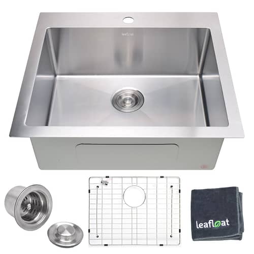 Doirteal 30 inch Undermount Black Kitchen Sink Stainless Steel Farmhouse Sink with Workstation,Side Drain Deep Single Bowl 16 Gauge Come with Rinse Grid and Drain Assembly for Bar Kitchens Remodel B25 