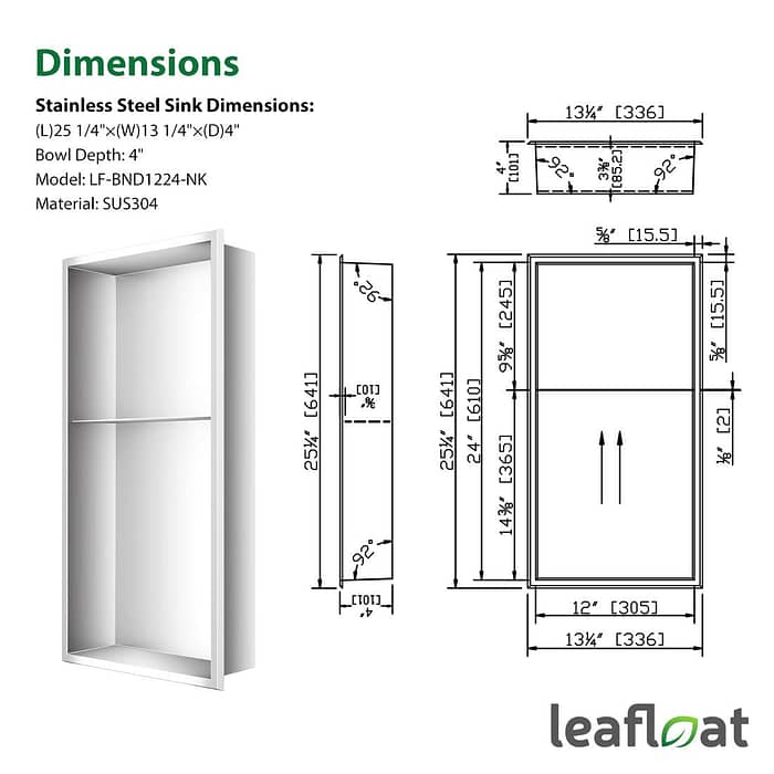 leafloat bathroom niche