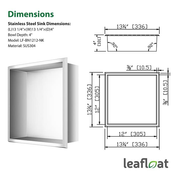 leafloat bathroom niche